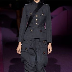 Runway Marc Jacobs Belted wool gabardine jacket